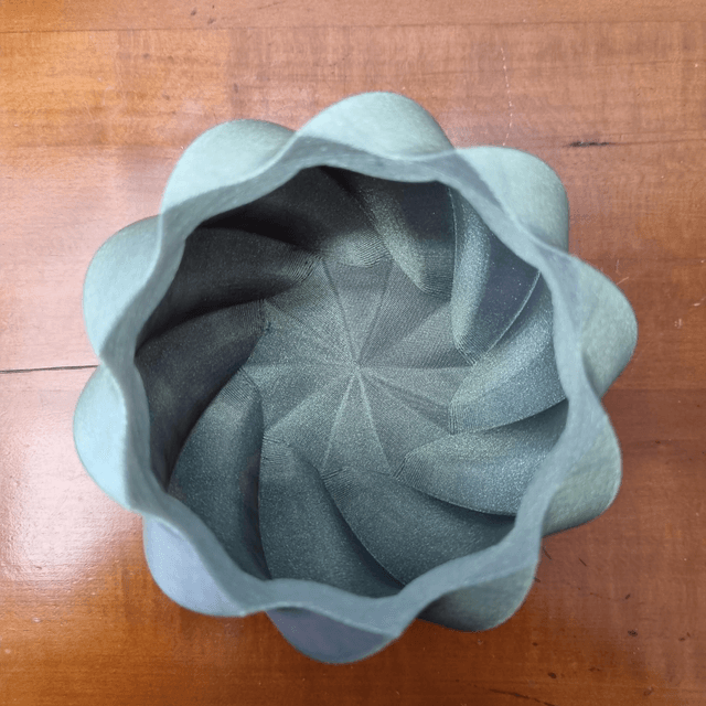 Pot vert doré 